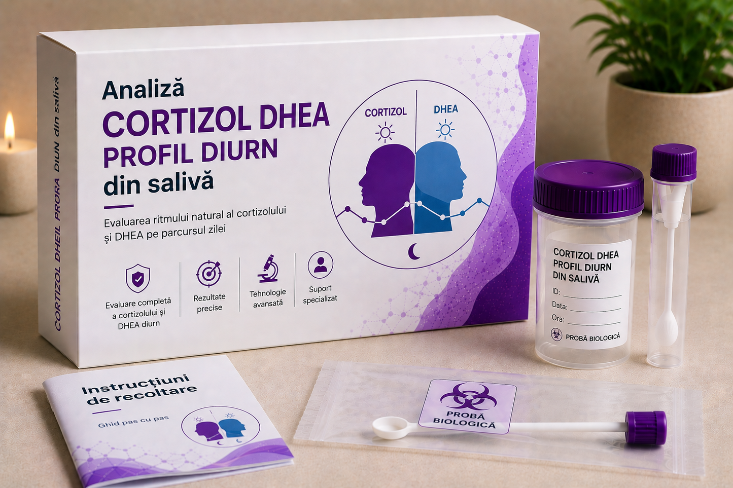 Cortizol DHEA Profil Diurn din salivă