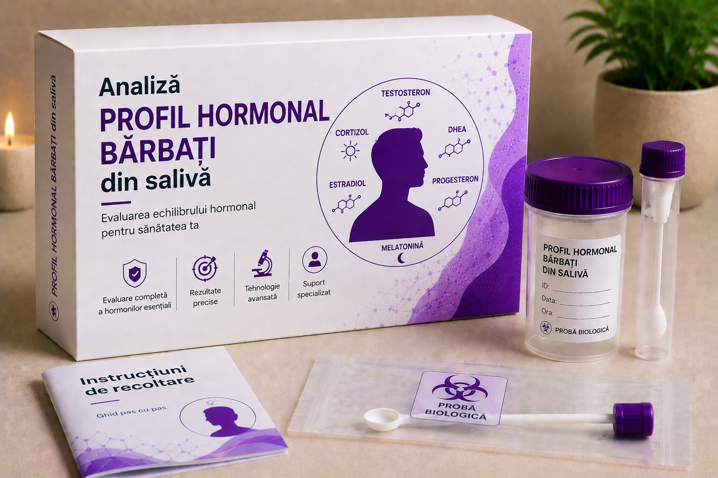 Profil hormonal bărbați din salivă